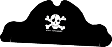 Chapeau pirate à découper
