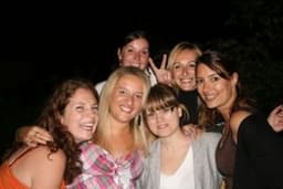 Groupe d'amies pendant l'evjf