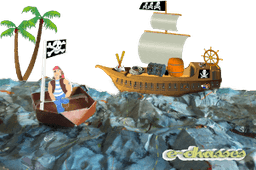Bateaux utilisés dans le jeu pirate